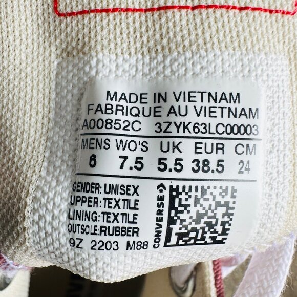 ⭐Converse Run Star Hike Hi Platform Sz 7.5 Women's Shoes Brown Sneakers A00852C⭐ - Picture 13 of 13